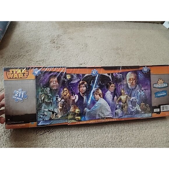 Disney Other - Star Wars 3 Puzzle Panorama Set 211 Pieces. Brand New factory sealed
